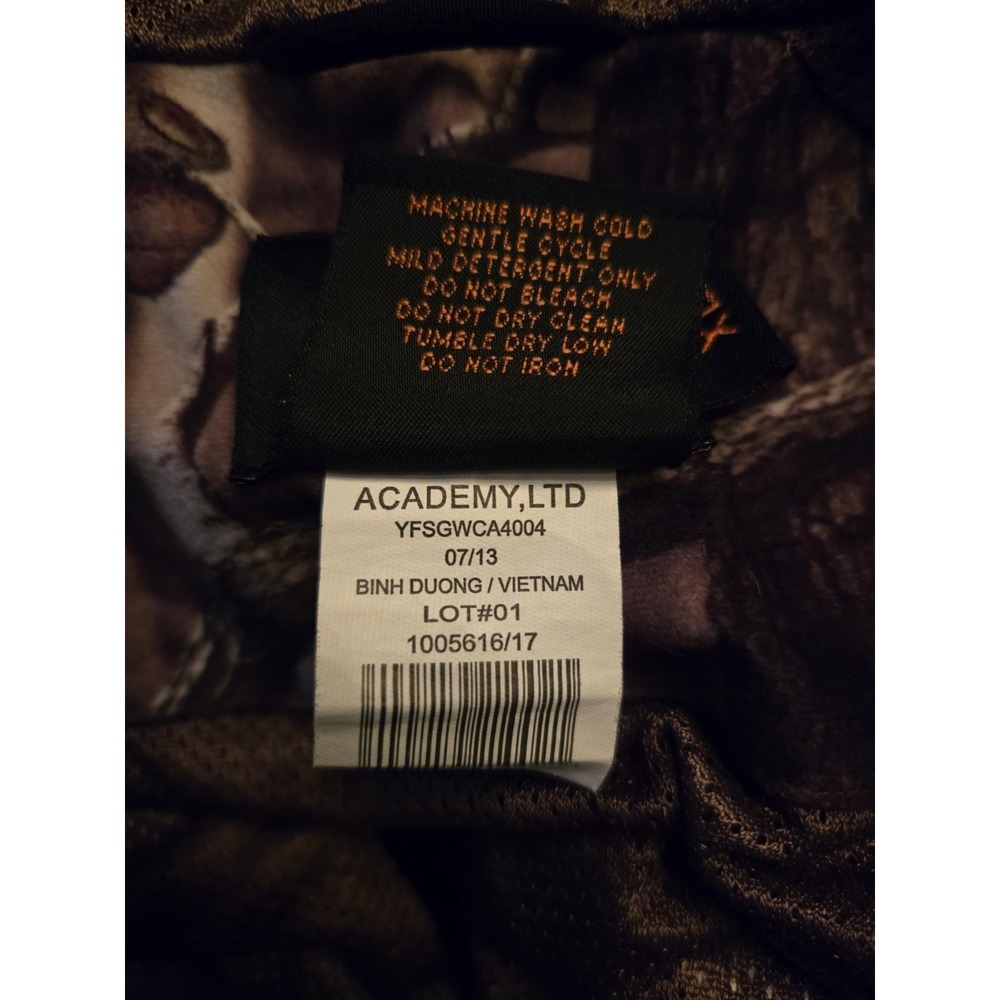 Game Winner Youth XL Camo Hunting Jacket Waterproof Shell Hooded Coat Full Zip - Picture 2 of 7